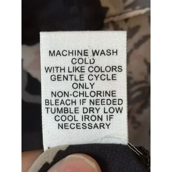 Adyson Parker Shear Floral Peasant Ruffle Blouse M - Picture 6 of 11